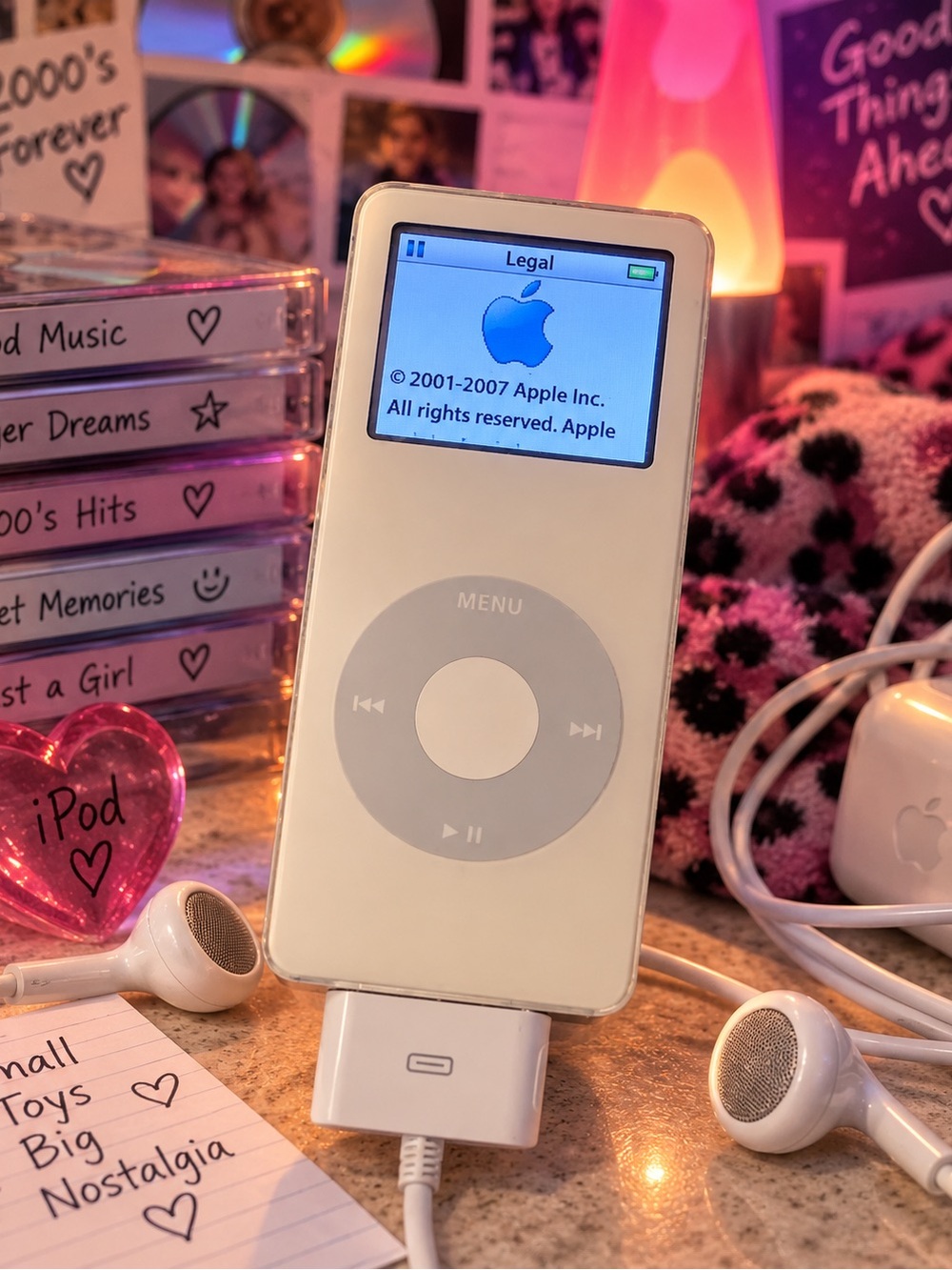 Apple iPod Nano 2nd Gen Silver 2GB Bundle - Tested & Plays Music